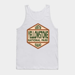 Yellowstone National Park Idaho badge Tank Top